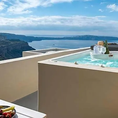 Caldera Cliff Illusion Санторини
