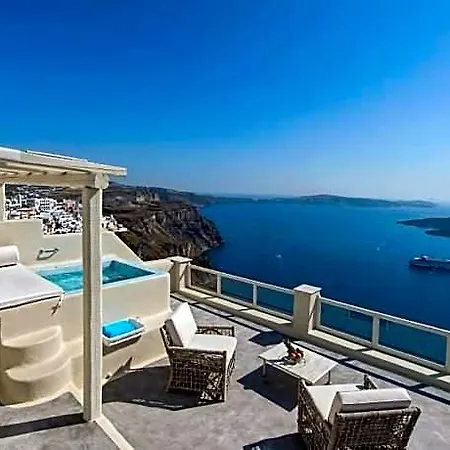 Caldera Cliff Illusion Santorini Island